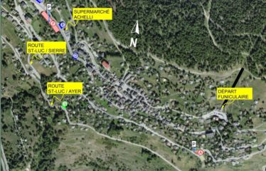 Place de parc à l’entrée du village – St-Luc